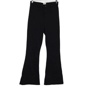 Shop The Mint Jeans Womens 7/28 Break It Down Black Dark Flare Leg High Rise‎